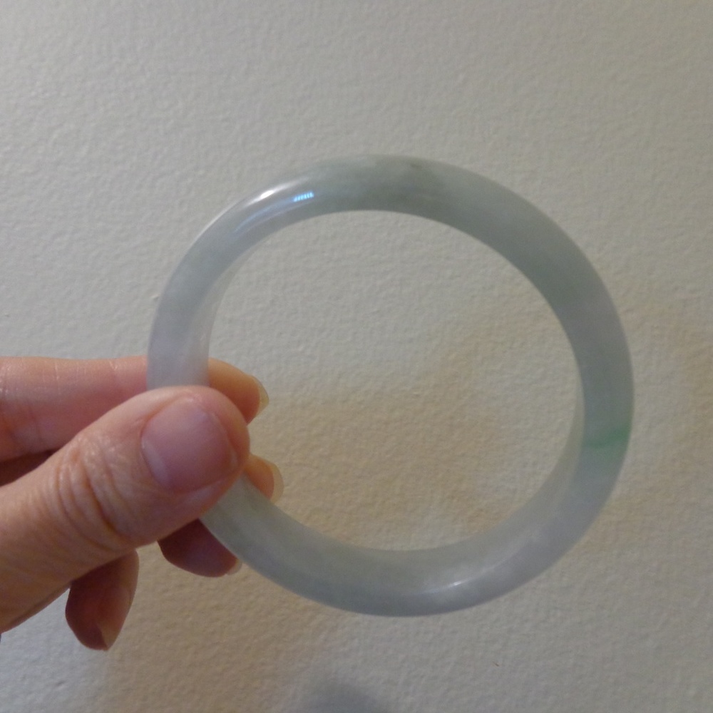 Lavender Jade Bangle - image 2